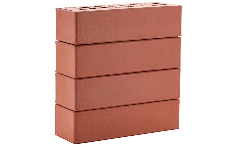 Кирпич клинкер ЛСР фасадный 0,71НФ Тёмно-красный «Эдинбург» гладкий М-300 250x85x65