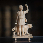 Французская резьба по кости «Охотник или укротитель тигра»