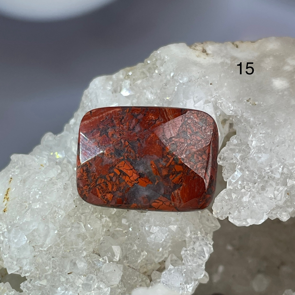 59415 Яшма Брекчиевая Бусина 13*18мм огр-77