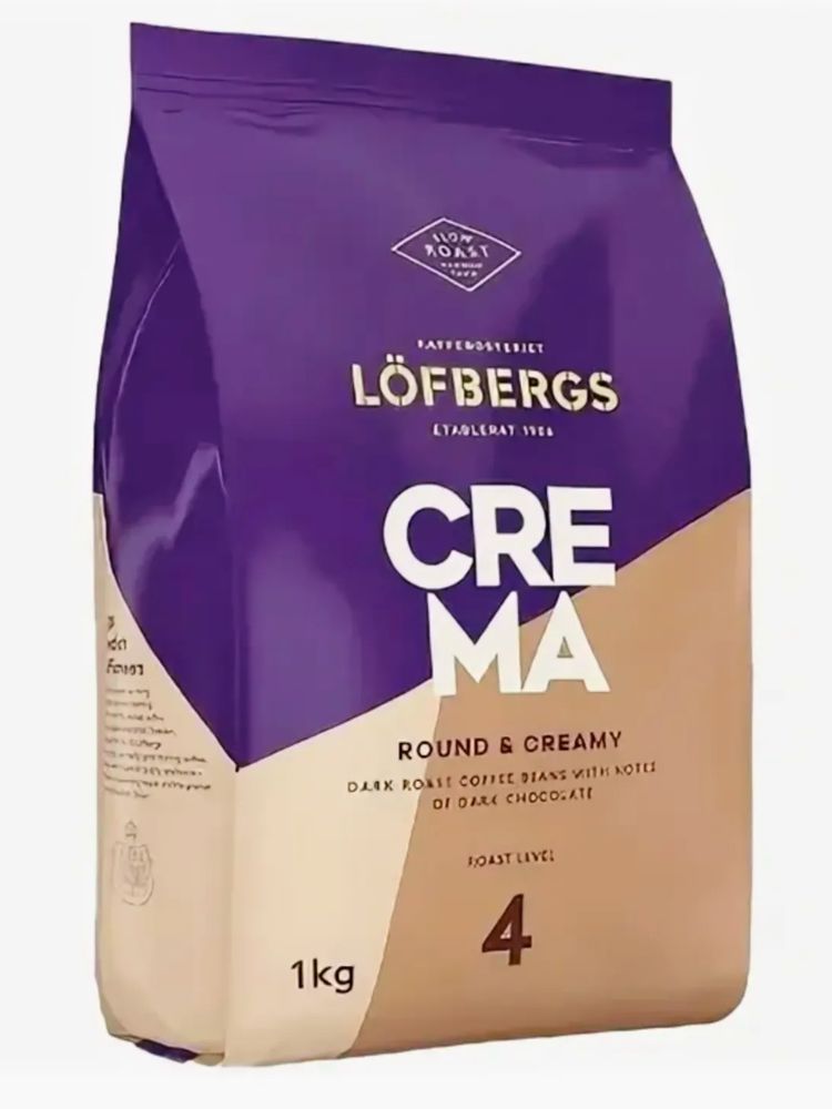 Кофе в зернах Lofbergs Crema 1 кг