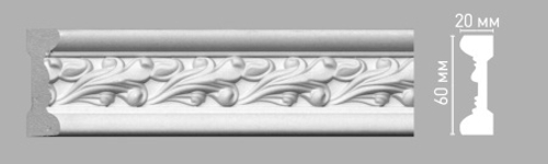 Молдинг с рисунком Decomaster 98085 60х20х2400мм
