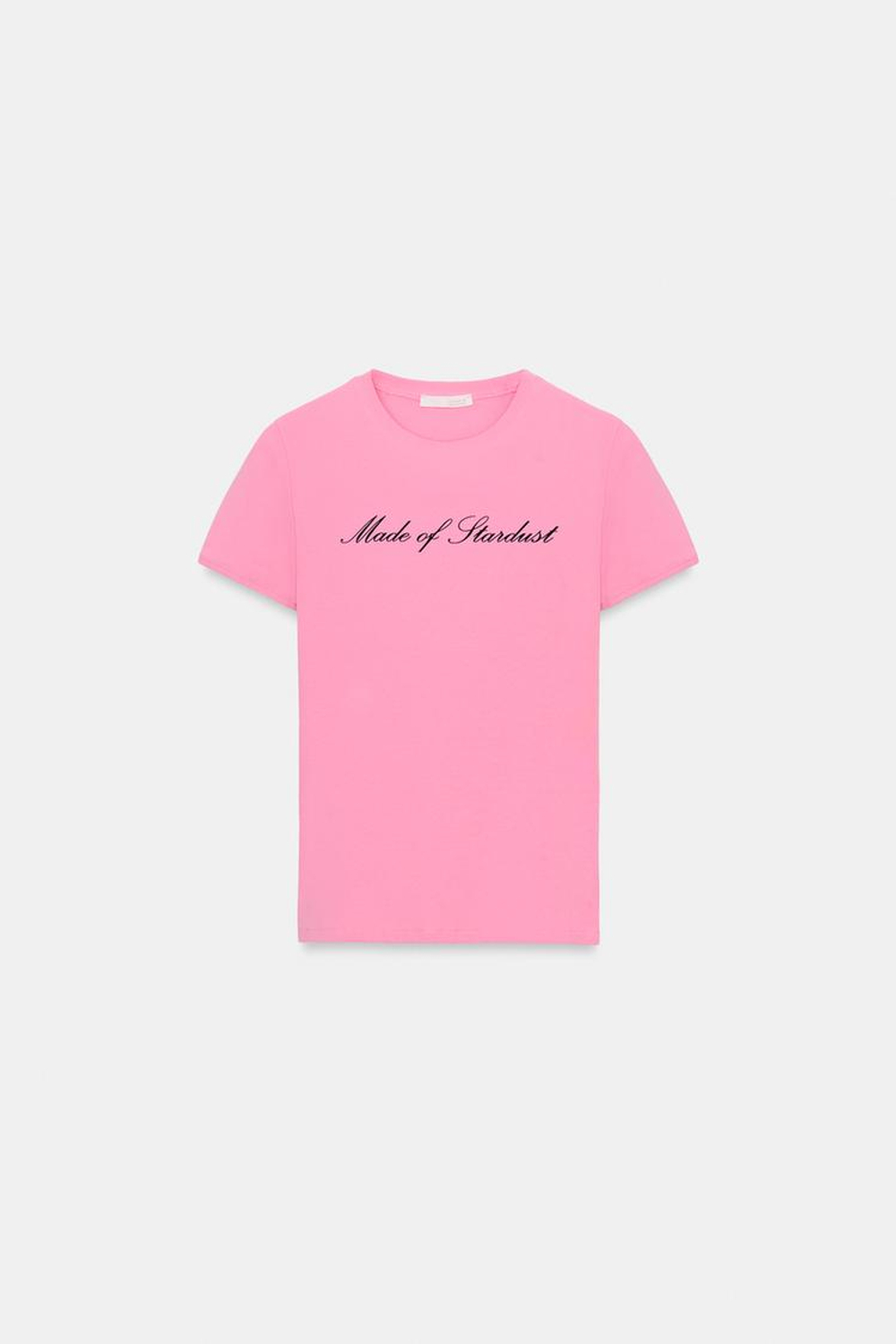 ZARA ФУТБОЛКА С НАДПИСЬЮ, РОЗОВЫЙ