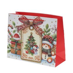 GAEM Пакет подарочный (бумага 210г/м2, блок 12шт), L31 W12 H42 см, 4в.