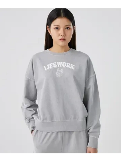 Свитшот с принтом salt washing и арочной надписью