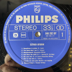 Винтажная виниловая пластинка LP Esther Ofarim Эстер Офарим (Нидерланды 1969)