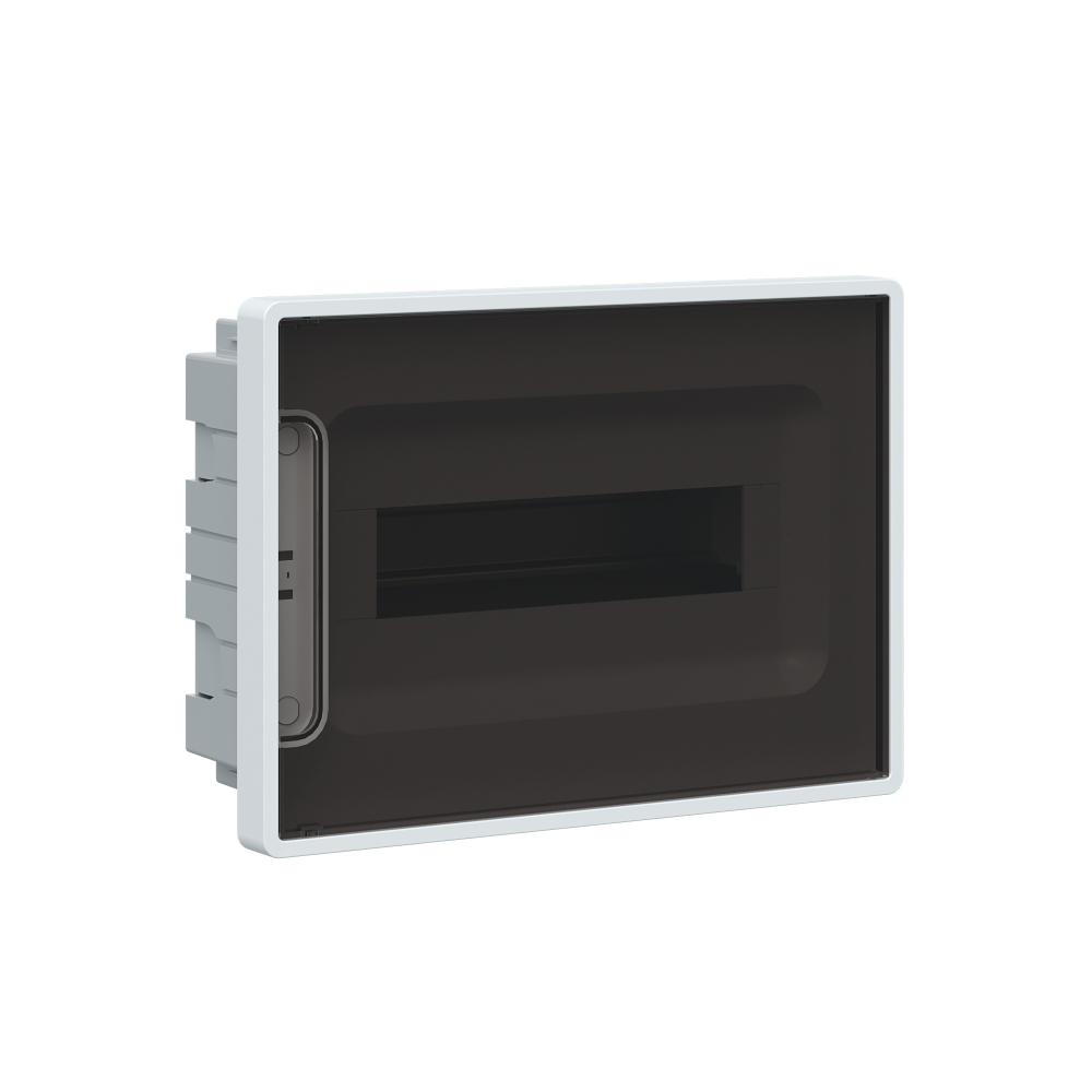 Щит распределительный 12 мод встраиваемый для полых стен FRAME, белый, с тониров. дверцей, с 2 шинами PEN DKC