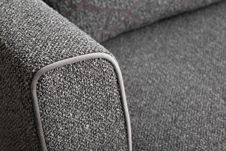 Диван трехместный Garda Decor Marco Flona серый механизм пума