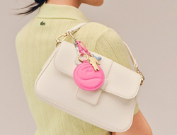 Брелок Lacoste Теннисная ракетка Mirror L Charms Key Ring - pink