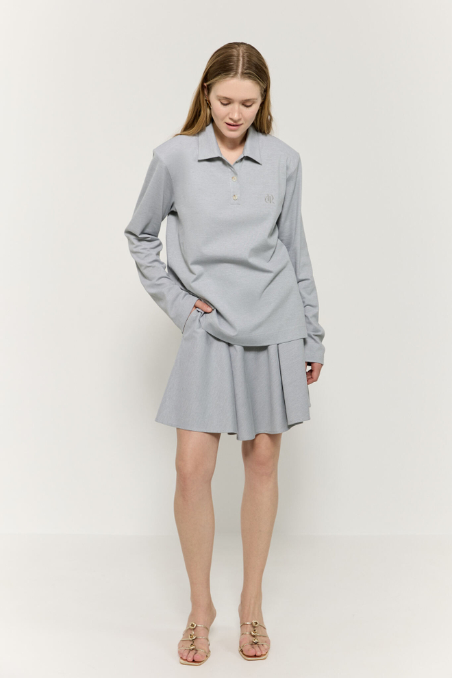 Поло с длинным рукавом