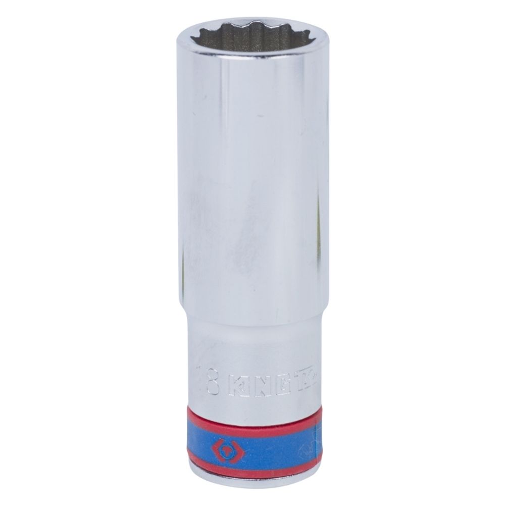 KING TONY (423018M) Головка торцевая глубокая двенадцатигранная 1/2", 18 мм
