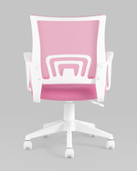 Кресло офисное TopChairs ST-BASIC-W розовый крестовина пластик белый