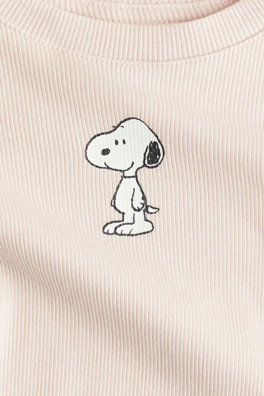 H&M Трикотажный топ с принтом, розовый