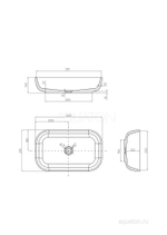 Раковина AQUATON Лола 60, белая, 1A73313KLK010