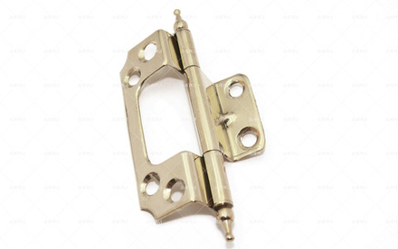 Петля угловая мебельная латунная Бабочка 60 мм