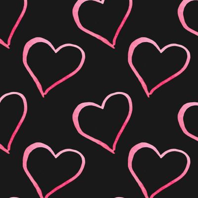 Сердечки акварель