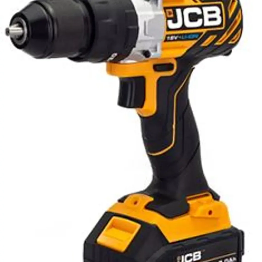 Дрель-шуруповерт аккумуляторная (JCB-BLCD-B-E) 18V, max 65Nm в комплекте с зарядным устройством (JCB-18VFC-E) 2.4A и батареей аккуму(JCB-20LI-E) 2.0AH JCB JCB-18BLCD-2XB-E