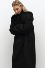 Пальто со стойкой утепленное