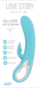 Вибратор Love Story Gone The Wind Of Pleasure Blue (21 см, голубой ) (Цвет: голубой)