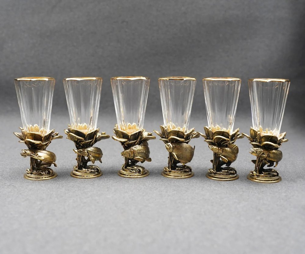 Подарочный набор лафитников "Удачная рыбалка" 6 шт.