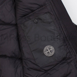 Мужской черный пуховик Стоун Айленд Stone Island Nylon Metal Down премиум класса