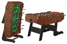 Игровой стол - футбол складной &quot;Maccabi&quot; (140x75x89, махагон)