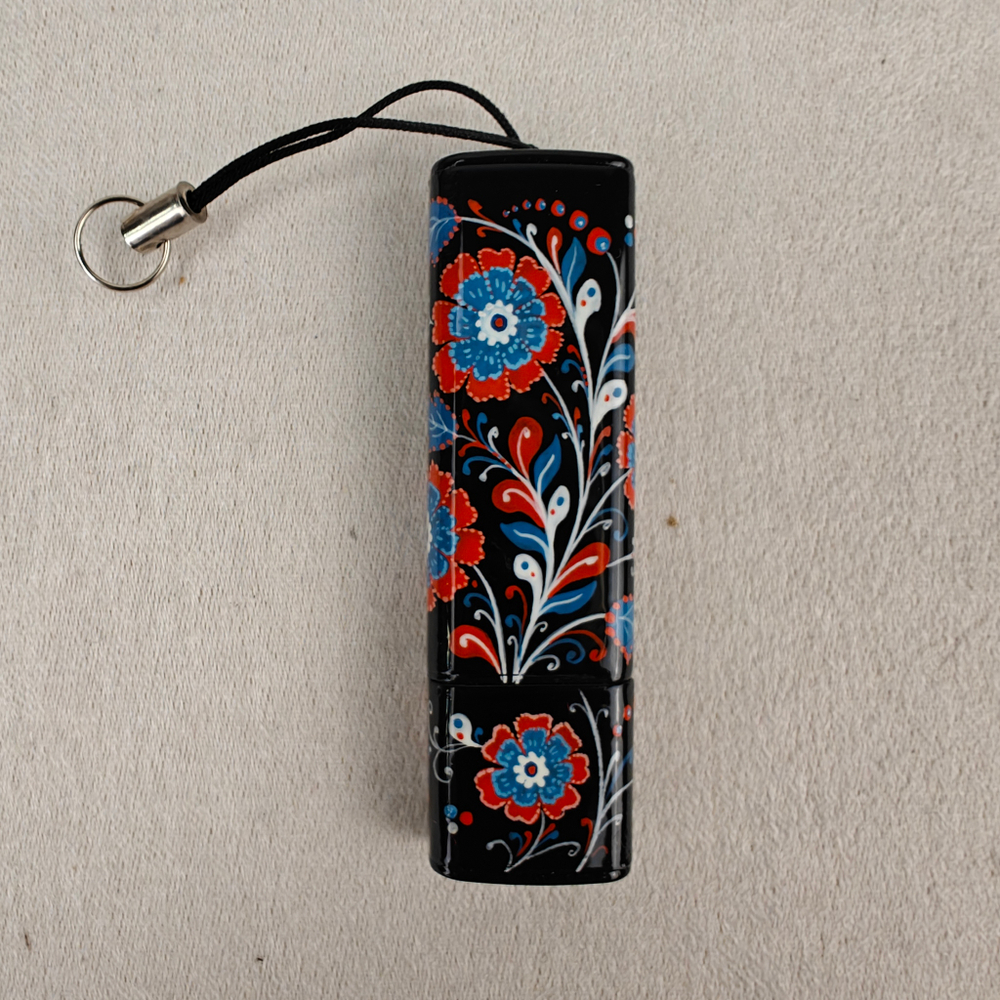 Флешка USB в футляре с ручной росписью "Цветы России"