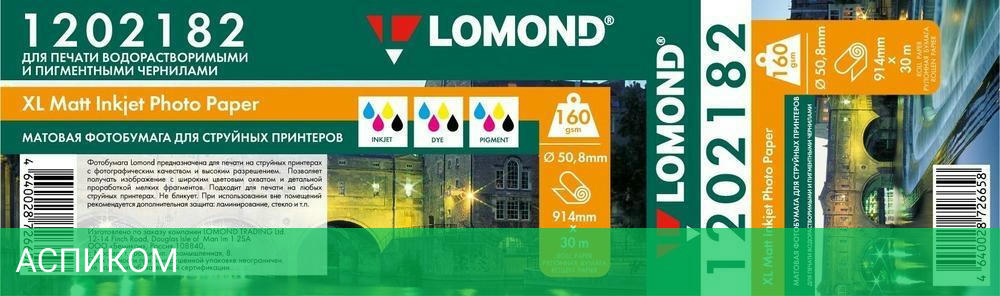 Бумага Lomond 1202182 для струйной печати белый матовый
