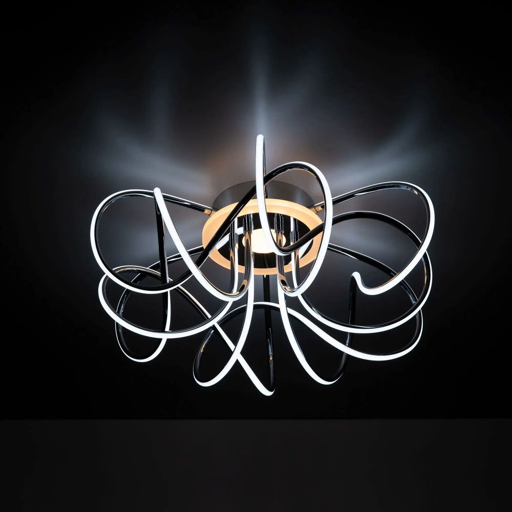 Citilux Джемини Смарт CL229A161E RGB Умная люстра Хром