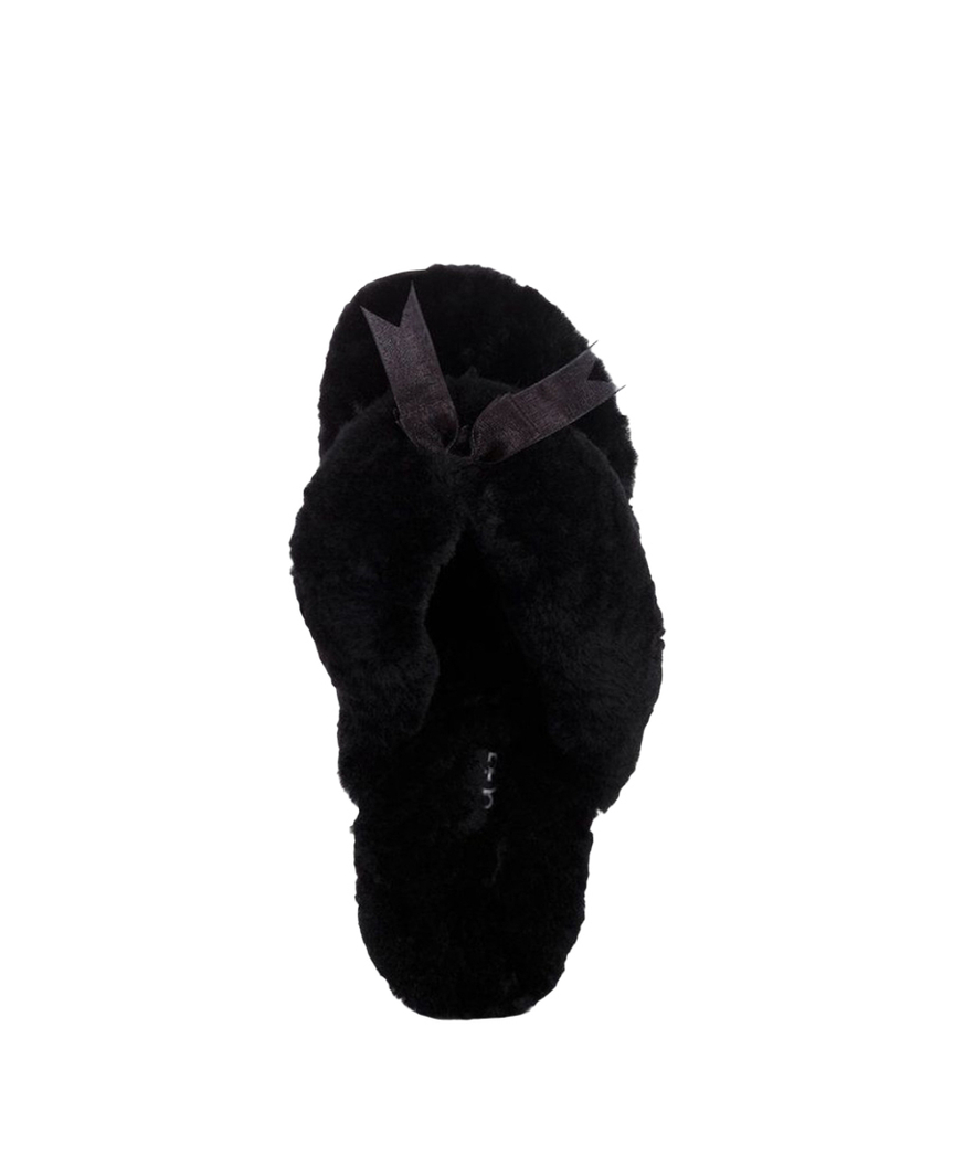 FLUFF FLIP FLOP II-black