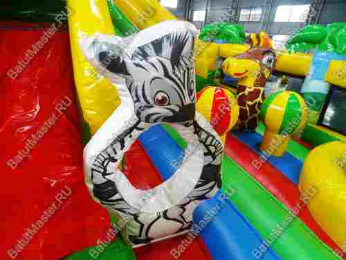 Коммерческий надувной батут "Сафари-джунгли" 6*5*2,8 м