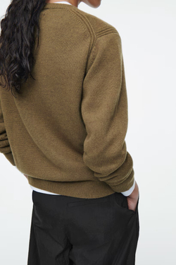 COS КАШЕМИРОВЫЙ СВИТЕР, КОРИЧНЕВЫЙ