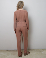 Комбинезон из вискозы Стелла Маккартни карамель