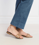 Кожаные шлепанцы Patrizia Pepe - бежевый(8X0083 L026)