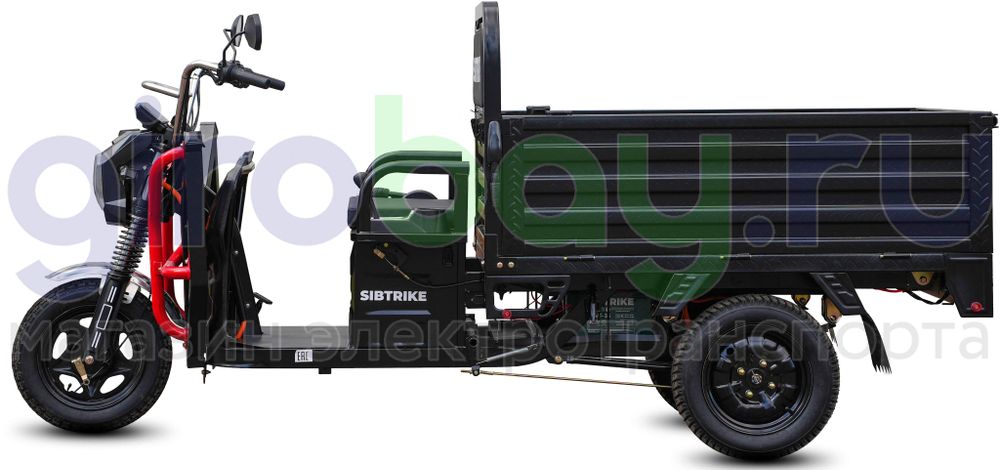 Грузовой электрический трицикл WHITE SIBERIA SIBTRIKE CARGO 1500W (60V/36Ah) - версия 2025 года фото №12