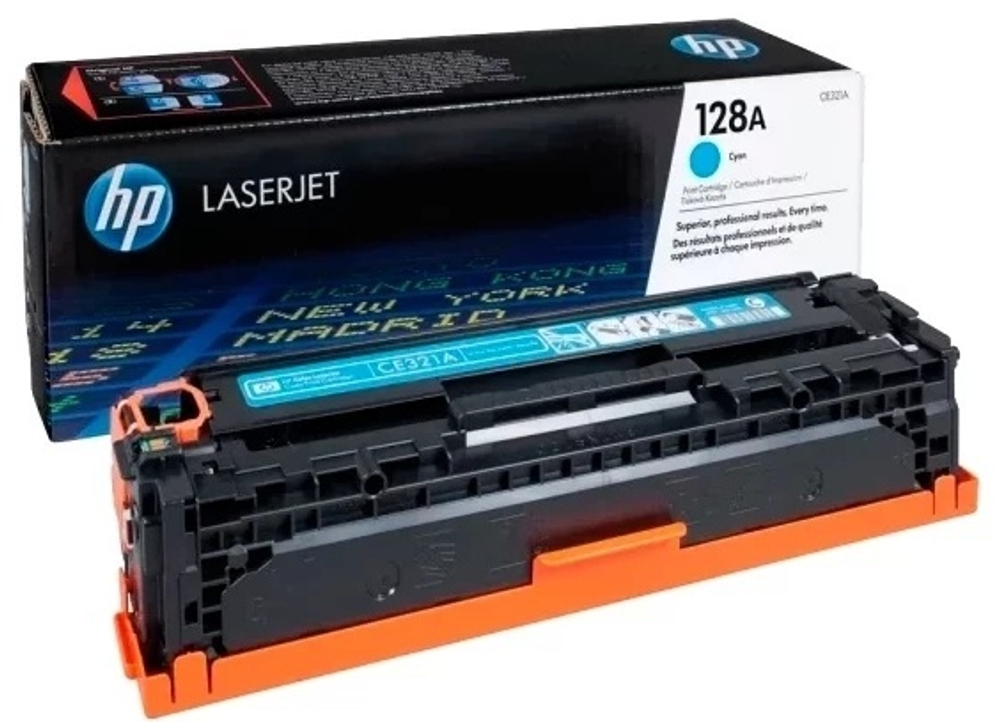 Картриджи HP CE321A голубой