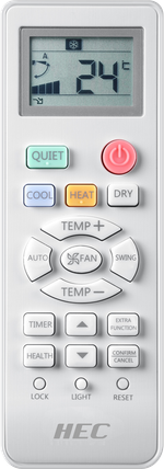 Сплит-система кондиционер настенный HEC-09HRCU03/R3(IN)/HEC-09HRCU03/R3(OUT) серии Standart на 25 м²