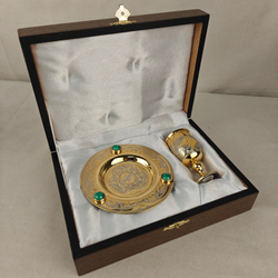 Набор с рюмочкой "Малахитовый"