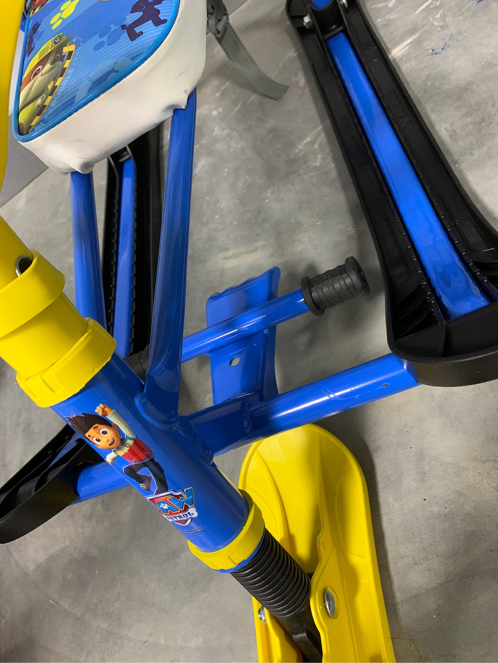 Снегокат Twiny 1 "Щенячий патруль" голубой каркас (арт. СРР/Г)