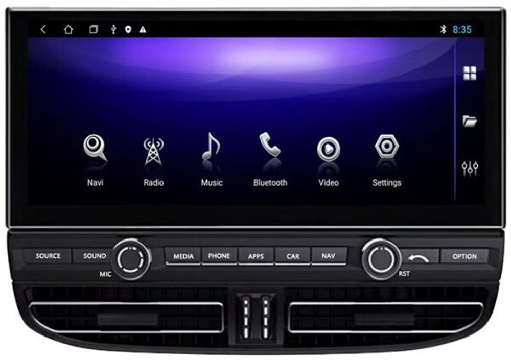 Магнитола Porsche Cayenne 958 2016-2018 (вместо PСM4.0) - Parafar PF955L12P4 монитор 12.3" на Android 13, 8Гб+128Гб, CarPlay, SIM-слот