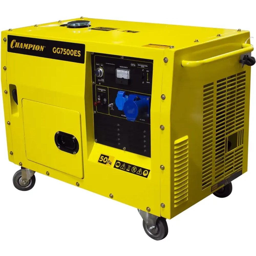 CHAMPION GG7500ES генератор бензиновый