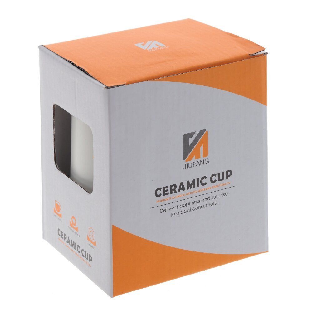 GAEM Кружка с крышкой и ложкой, 450 мл, L11 W8,5 H12,5 см, 4в.