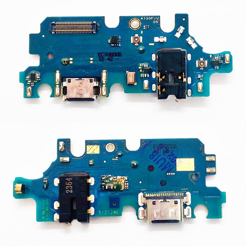 Шлейф для Samsung Galaxy A13 (A135F/A137F) плата системный разъем/разъем гарнитуры/микрофон - Премиу