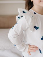 Лонгслив Mjölk Голубика, с крылышками