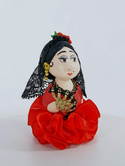 Кукла потешка фарфоровая Испаночка