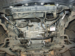 Защита картера и КПП Sheriff для Infiniti FX45 (S50) 2003-2008 арт.15.0651