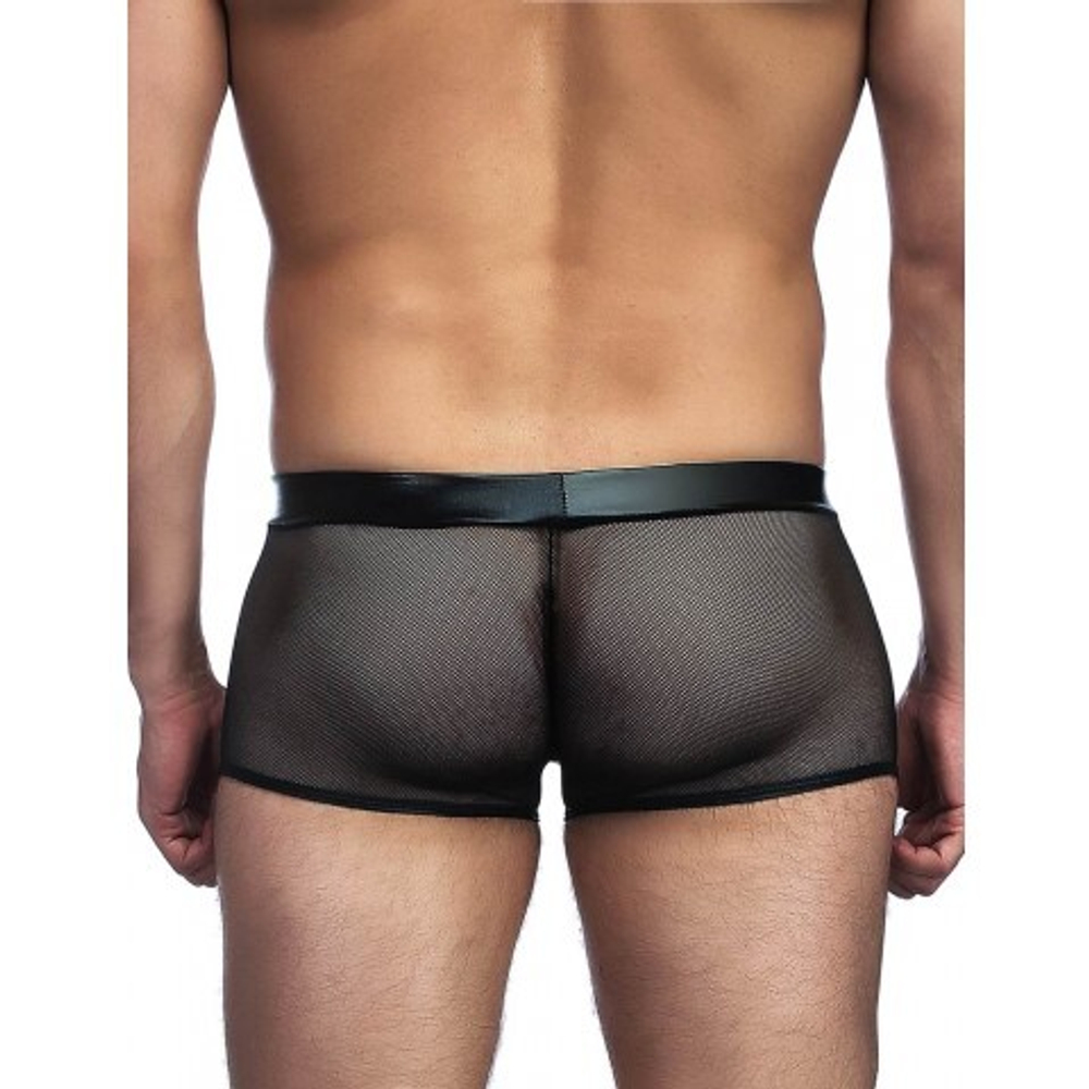 Трусы мужские "Хипсы" в сетку с латексной вставкой (размер М)