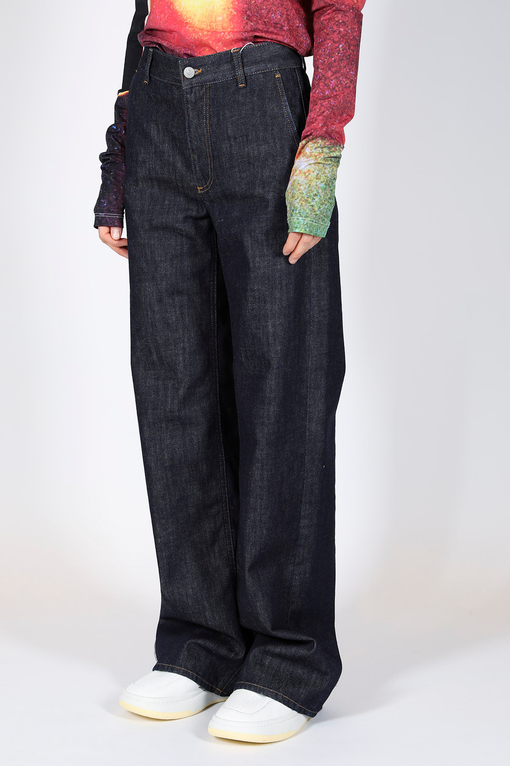 MM6 MAISON MARGIELA ДЖИНСЫ ЖЕНСКИЕ INDIGO