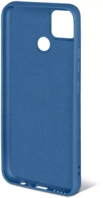 Силиконовый чехол с микрофиброй для Realme C25/C25s blue DF