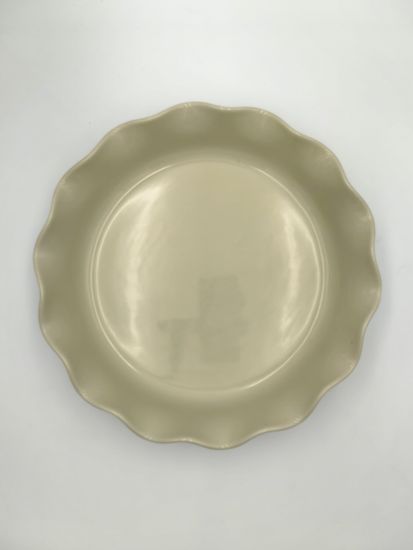 Форма для выпечки керамическая круглая 30х30х6,5 см.