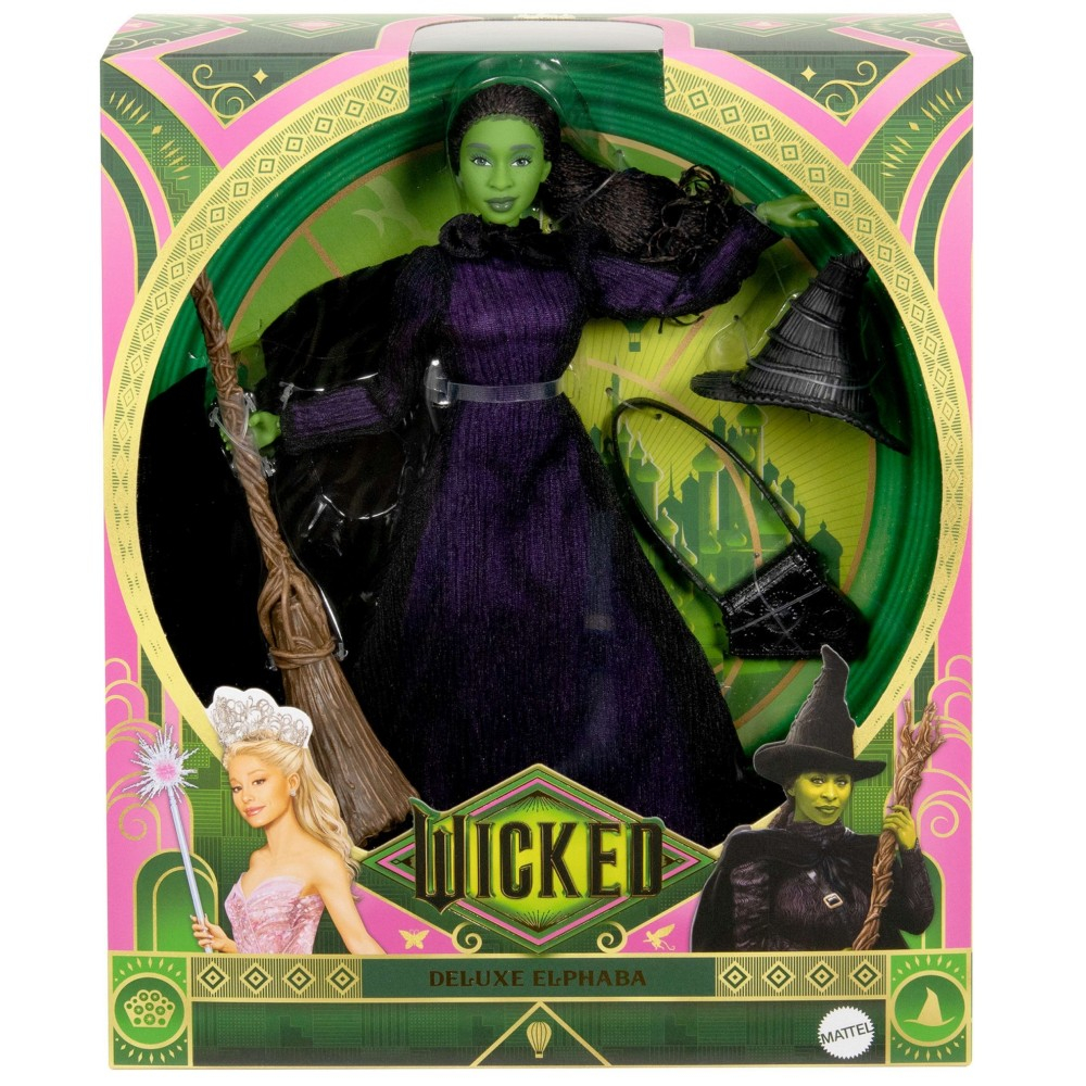Mattel Universal Wicked - Коллекционная кукла ELPHABA Deluxe набор HXY38